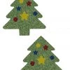 OY Brands Glitter Christmas Tree Nipple Pasties 2 OY Brands Glitter Christmas Tree Nipple Pasties