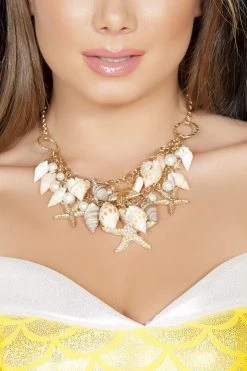 Roma Sea Siren Shell Costume Necklace