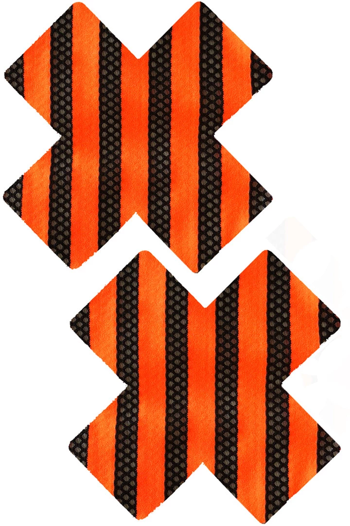 NevaNude Neon Orange X Factor XX Nipple Pasties Glow In The Dark & Neon 4 NevaNude Neon Orange X Factor XX Nipple Pasties Glow In The Dark & Neon