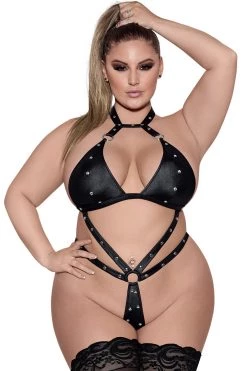 Magic Silk Barbarella Wet Look Studded Teddy 11 Magic Silk Barbarella Wet Look Studded Teddy