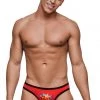 Magic Silk Red Novelty Super Hero Thong Male Thongs