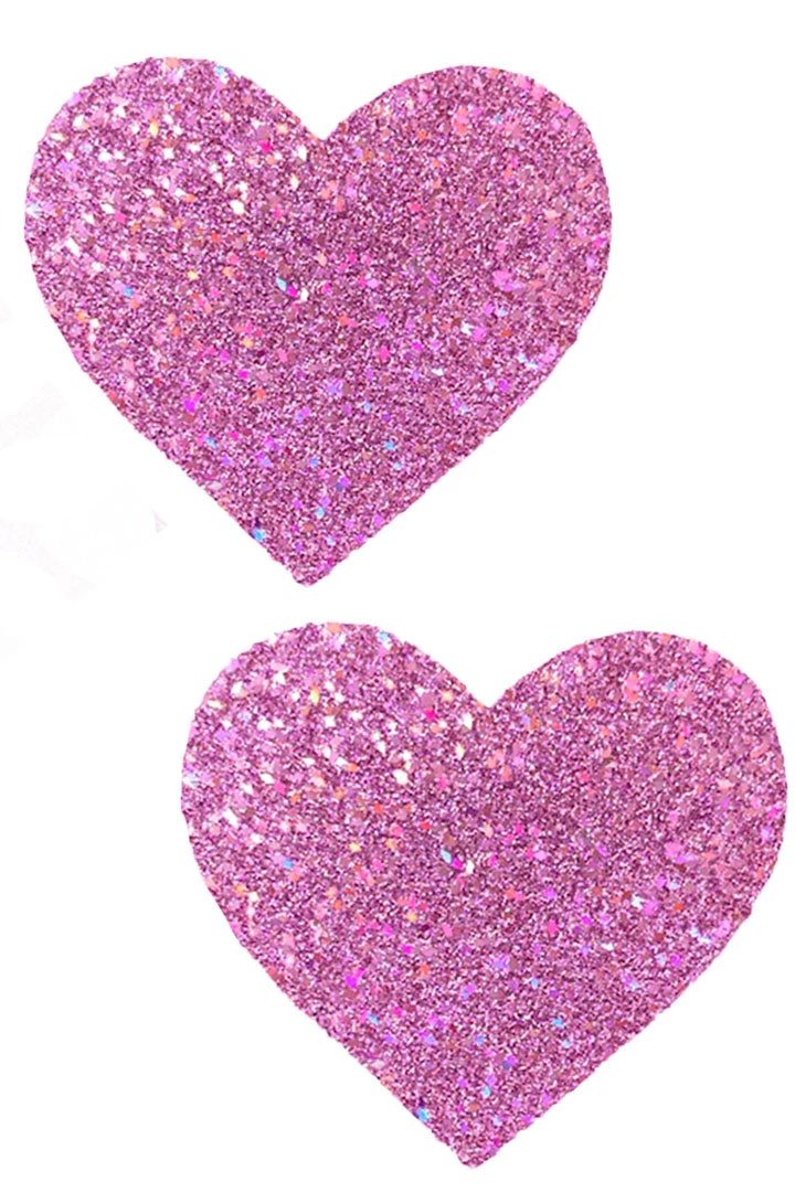 NevaNude Iridescent Pink Glitter Hearts Nipple Pasties Valentines Day Lingerie 4 NevaNude Iridescent Pink Glitter Hearts Nipple Pasties Valentines Day Lingerie