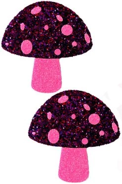 NevaNude Pink UV Shroom Nipple Pasties Accessories