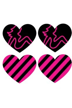 XGEN Lingerie Trucker Girl Hearts Nipple Pasties
