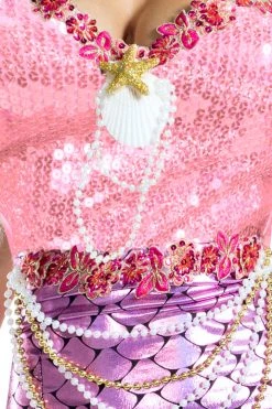 Party King Deluxe Blushing Pink Mermaid Costume 8 Party King Deluxe Blushing Pink Mermaid Costume