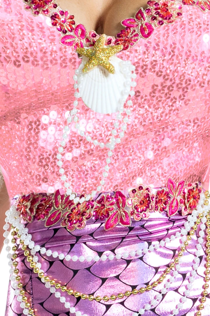 Party King Deluxe Blushing Pink Mermaid Costume 5 Party King Deluxe Blushing Pink Mermaid Costume