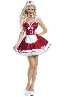 Party King Sassy Sequin Nurse Costume Costumes