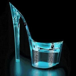 Pleaser Shoes 7" Heel Black Faux Leather Ankle Booties*