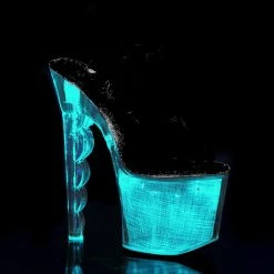 Pleaser Shoes 7" Clear LED Illuminated Stripper Pumps*