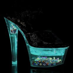 Pleaser Shoes Clear 7" LED Illuminated Pumps*