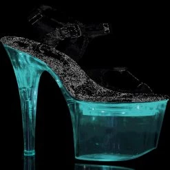 Pleaser Shoes Clear 8" LED Illuminated Heels*