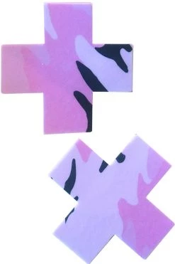 Pastease Costumes Pink Camo Cross Nipple Pasties 5 Pastease Costumes Pink Camo Cross Nipple Pasties