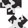 Pastease Black & White Cow Print XX Nipple Pasties