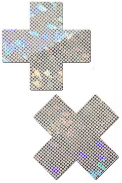 Pastease White Shattered Glass XX Nipple Pasties