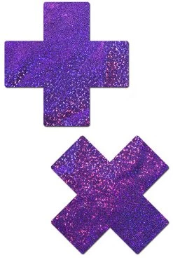 Pastease Glitter Purple XX Nipple Pasties