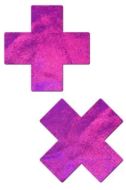 Pastease Accessories Pink Holographic XX Nipple Pasties
