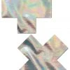 Pastease Silver Holographic XX Nipple Pasties