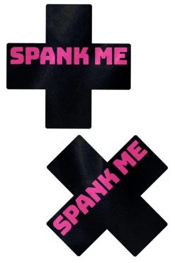 Pastease Pink Spank Me Cross Nipple Pasties Accessories