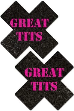 Pastease Accessories Great Tits Cross XX Nipple Pasties