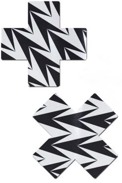 Pastease Zig Zag Cross Nipple Pasties Accessories 5 Pastease Zig Zag Cross Nipple Pasties Accessories