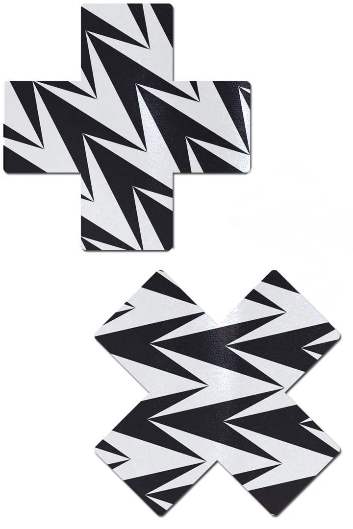 Pastease Zig Zag Cross Nipple Pasties Accessories 4 Pastease Zig Zag Cross Nipple Pasties Accessories