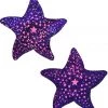 Pastease Purple Pink Glitter Star Fish Nipple Pasties Costumes