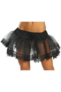 Roma Costume Lace Trim Tulle Petticoat Accessories