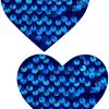 NevaNude Accessories Royal Blue Velvet Crush Sequin Nipple Pasties