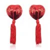 HD Lingerie Red Sequin & Red Tassel Nipple Pasties Accessories