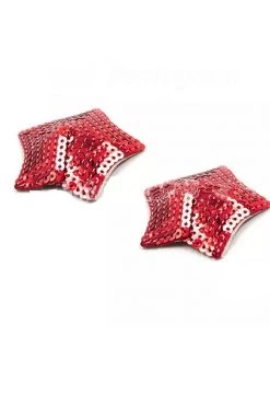 HD Lingerie Red Sequin Star Shaped Nipple Pasties 5 HD Lingerie Red Sequin Star Shaped Nipple Pasties