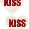 NevaNude Lingerie Kiss Angel White Glitter Heart Nipple Pasties