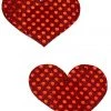 GE Apparel Accessories Big Red Heart Sequin Nipple Pasties