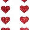 Pastease Mini Red Glitter Heart Body Nipple Pasties