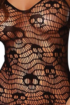 Magic Silk Skulls Pattern Body Stocking Dress Bodystocking Lingerie