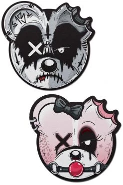 Pastease Gothic Scummy Bears Zombie Nipple Pasties
