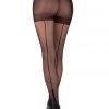 Starline Black Backseam Cuban Heel Tights