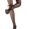 Starline Black Backseam Fishnet Thigh Highs