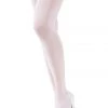 Starline Hosiery White Opaque Thigh Highs