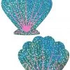 Pastease Accessories Seafoam Glitter Seashell Nipple Pasties