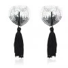 HD Lingerie Accessories Silver Sequin & Black Tassel Nipple Pasties 1 HD Lingerie Accessories Silver Sequin & Black Tassel Nipple Pasties