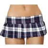 Roma 6" Blue Pleated Plaid Skirt School Girl Outfits