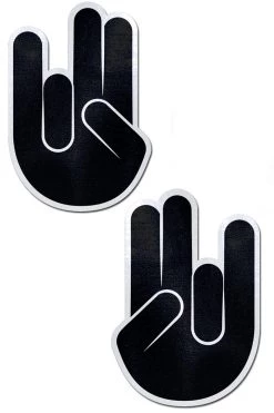 Pastease Black Shocker Hand Nipple Pasties