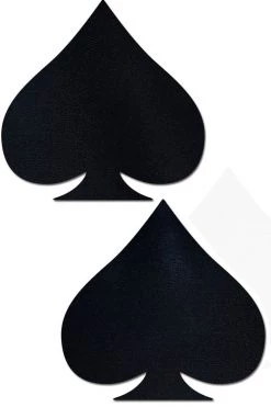 Pastease Liquid Black Spade Nipple Pasties