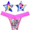 NevaNude Sporty Aztec Rave Nipple Pasties & Thong Panty