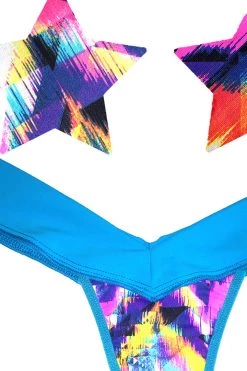 NevaNude Lingerie Sporty Block Party Nipple Pasties & Thong Panty 5 NevaNude Lingerie Sporty Block Party Nipple Pasties & Thong Panty