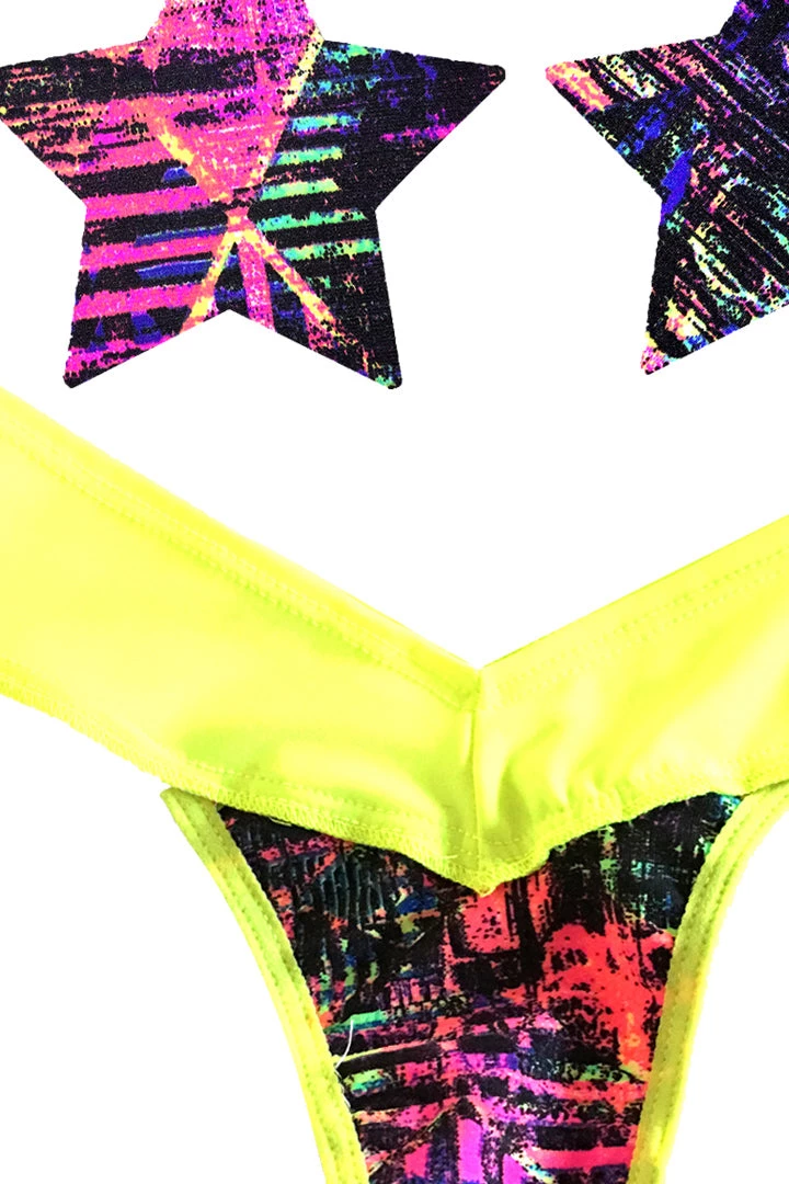 NevaNude Sporty California Love Nipple Pasties & Thong Panty Lingerie 4 NevaNude Sporty California Love Nipple Pasties & Thong Panty Lingerie