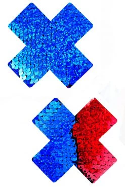 NevaNude American Spirit Flip Sequin XX Nipple Pasties Accessories