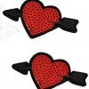NevaNude Cupid's Arrow Heart Sequin Nifty Nipple Pasties Lingerie 1 NevaNude Cupid's Arrow Heart Sequin Nifty Nipple Pasties Lingerie