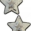 NevaNude Super Star Silver Sequin Nipple Pasties