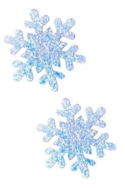 NevaNude Chunky Glitter Snowflake Christmas Nipple Pasties